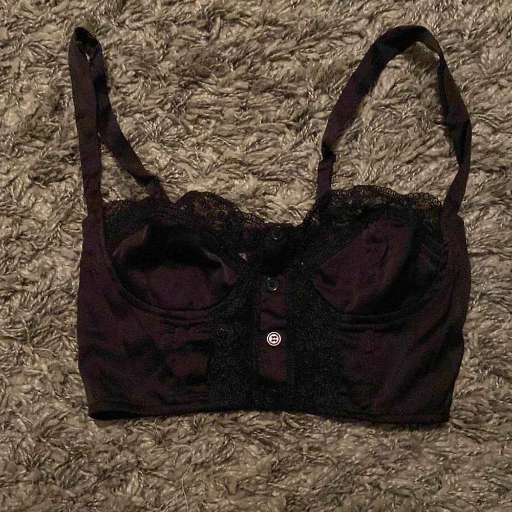 Black Princess Polly Leonara Crop Top